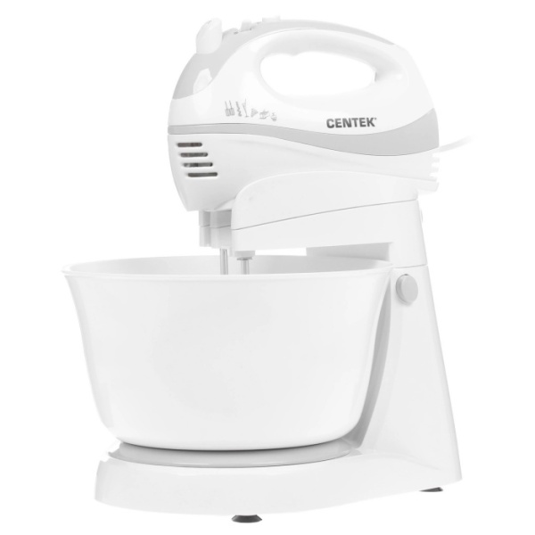 1. Миксер с чашей Centek CT-1105 320Вт, 3.5л, 5 скоростей+турбо, взбивание-замешивание