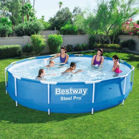 2. Бассейн каркасный BESTWAY Steel Pro 366х76см, 6473л 56706