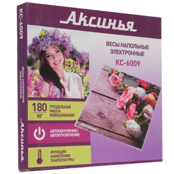 3. Весы напольные Аксинья КС-6009 в ассортименте