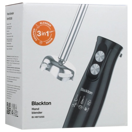 3. Блендер погружной Blackton Bt HB732SS черный