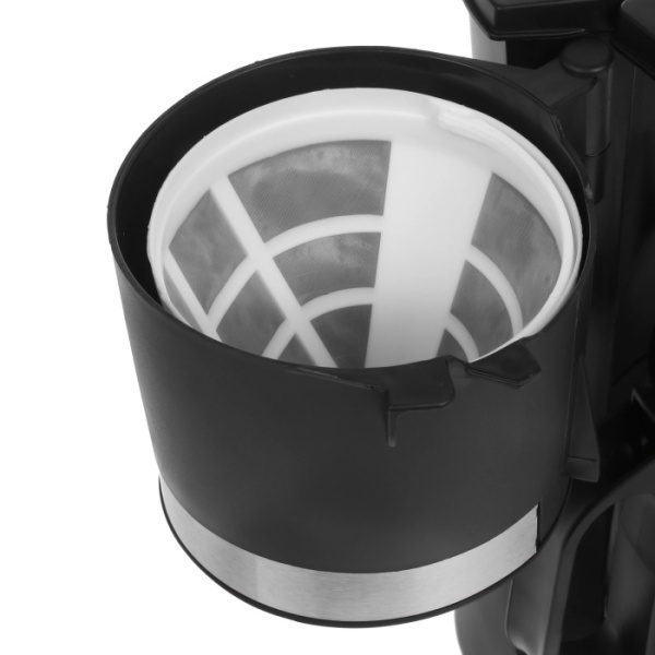 4. Кофеварка Centek CT-1141 Black капельная 800Вт, 1200мл, противокапельная система,многоразовый фильтр