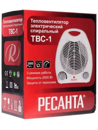 3. Тепловентилятор РЕСАНТА ТВС-1 (2кВт)