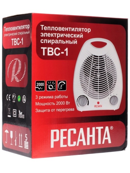 3. Тепловентилятор РЕСАНТА ТВС-1 (2кВт)