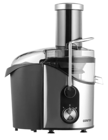 2. Соковыжималка Centek CT-1212  1200Вт, 2 скор. + Pulse, стакан 1100 мл, горловина 75мм