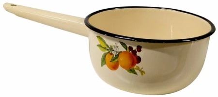 1. Ковш эмаль 1,5л с рисунком  С2008-4 в ассортименте