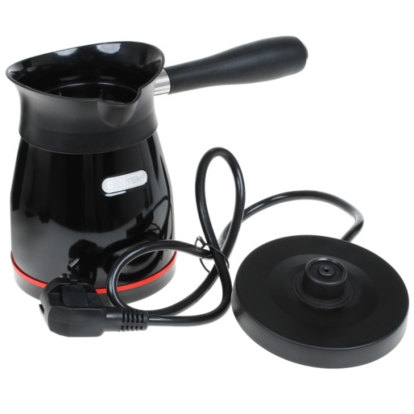 2. Электрическая турка Centek CT-1098 0.5л, 1000Вт, нерж.сталь, съемная мягкая ручка
