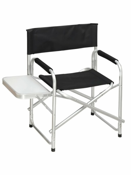 1. Кресло складное 48х57х80 см, черное, ткань, со столиком, 100 кг, YTDC006