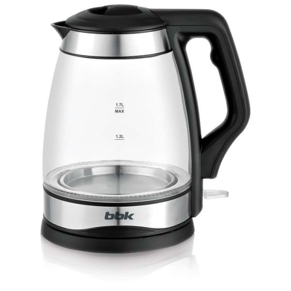 1. Чайник BBK EK1728G черн, 1,7л 2,2кВт, диск