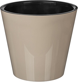 Горшок HOMVER Rosemary D200мм, 4л с дренажной вставкой (бежевый)