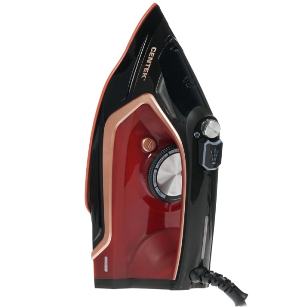 2. Утюг Centek CT-2313 RED 2600Вт керамическая подошва, 350мл, паровой удар, самоочистка, капля-стоп