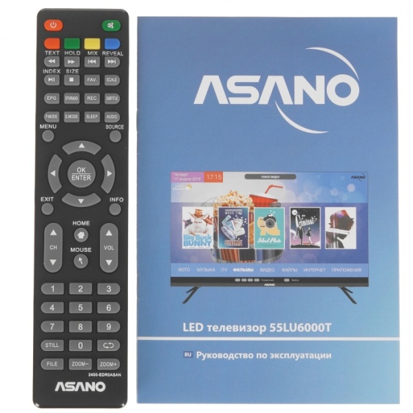 4. Телевизор LED ASANO 55LU6000T UHD SMART