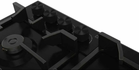 5. Газовая панель NORDEN AZTECH 6L3GT MBL FFD матовый чёрный